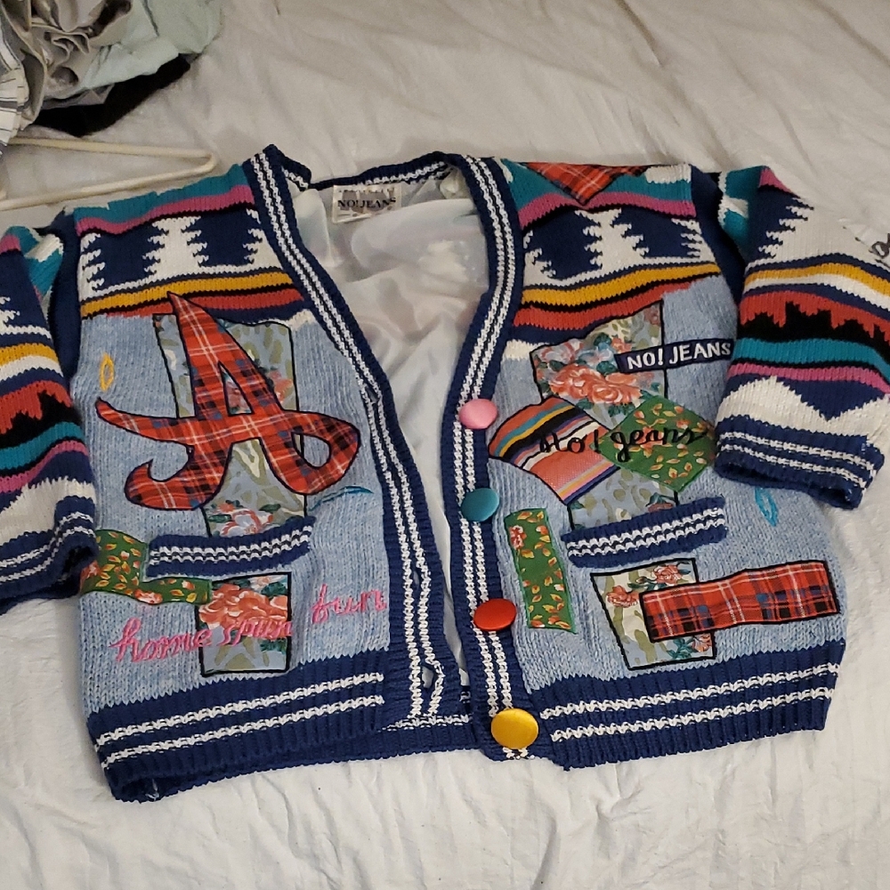 Absolutely NO! Jeans Knit Cardigan
